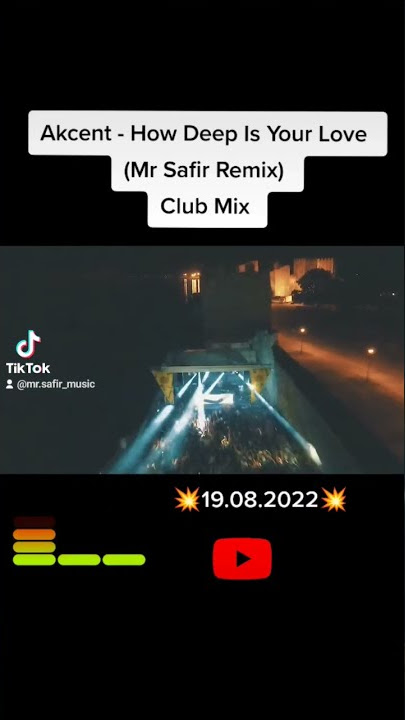 Akcent - How Deep Is Your Love (Mr Safir Remix) Club Mix π₯19.08.2022π₯