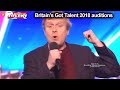 Noel James 52 yo Comedian Gets Four Yes Auditions Britain&#39;s Got Talent 2018 BGT S12E04