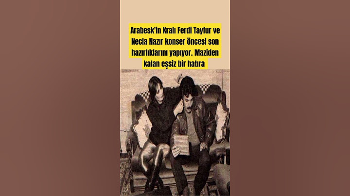 Arabesk'in Kralı Ferdi Tayfur ve Necla Nazır konser öncesi son hazırlıklarını yapıyor.