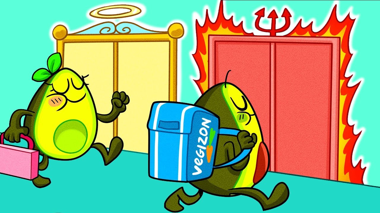 DESTINY RUN CHALLENGE || Angel or Demon? || We Became a SUPERHEROES! || Avocado Couple