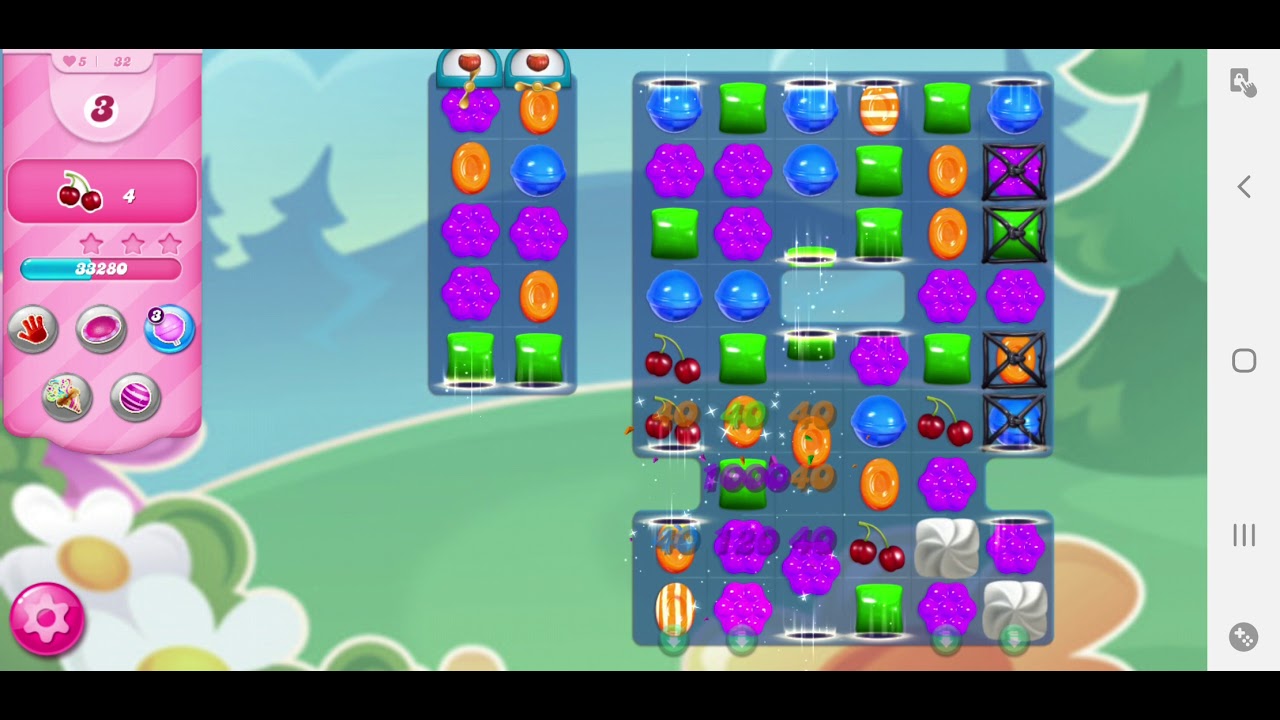 Candy Crush Saga | Level 32 | Collect all the Cherries - YouTube