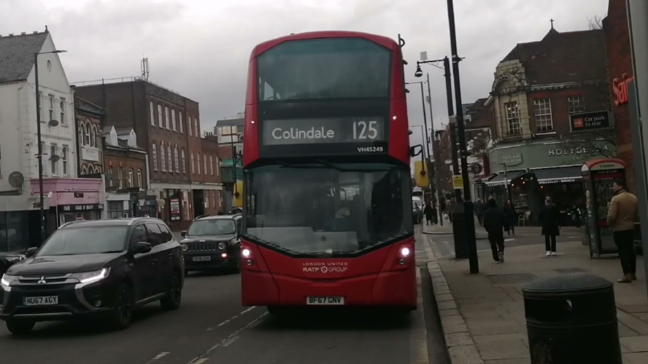 Bus Journey | Route 125 RATP Dev Transit London | Volvo B5LH Gemini 3 | (VH45085 & VH45249)