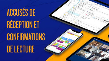 Accusés de réception et confirmations de lecture