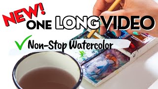 3hrs PLUS of non-stop watercolor painting to soothe your soul screenshot 5