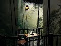 Jungle Rain &amp; Thunder 🌧️ Cozy Balcony Ambience for Relaxation #rain #raining #family #sleep #jungle