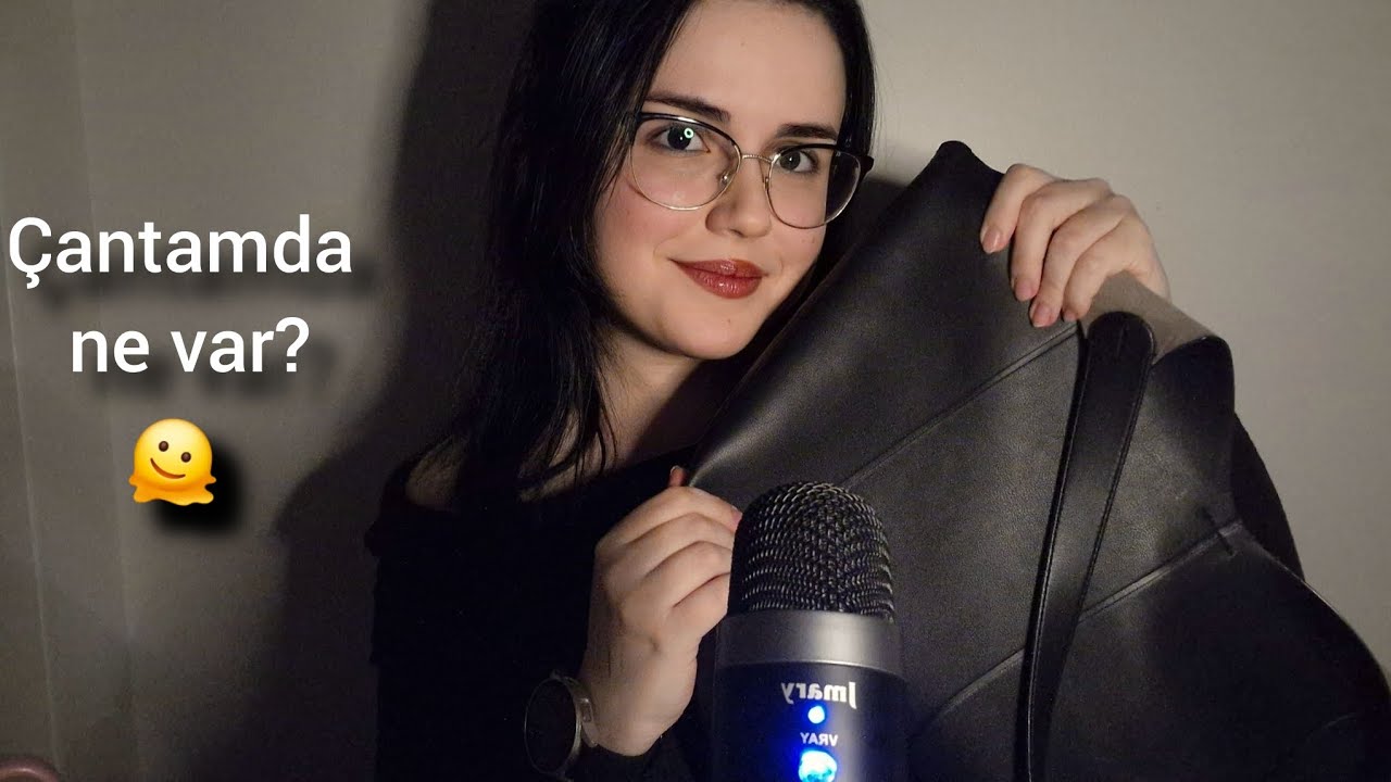 TÜRKCE ASMR / çantamda ne var? 👜 (biliyorum çok merak ediyosun)