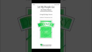 Let My People Go (Go Down, Moses) 3part - arranged by Roger Emerson