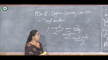 M.Sc.II (Organic Chemistry) || Topic: Asymmetric Synthesis || By Prof. Amolik kirti
