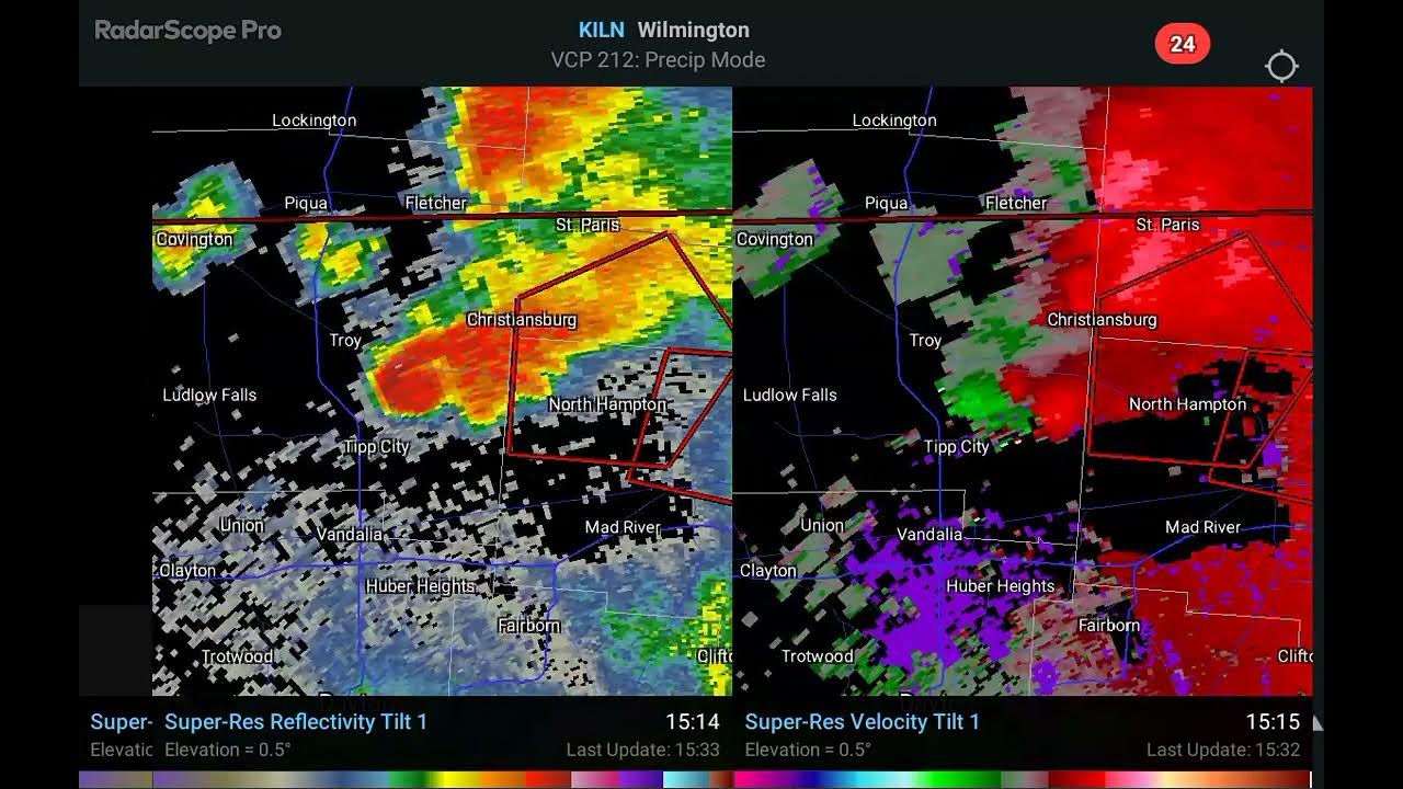 West Milton Ohio Tipp City Ohio tornado June 8 2022 doppler radar YouTube