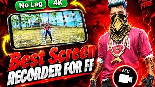 Best Screen Recorder for Free Fire | No Lag 4K Screen Recorder for Free Fire Recording #freefire