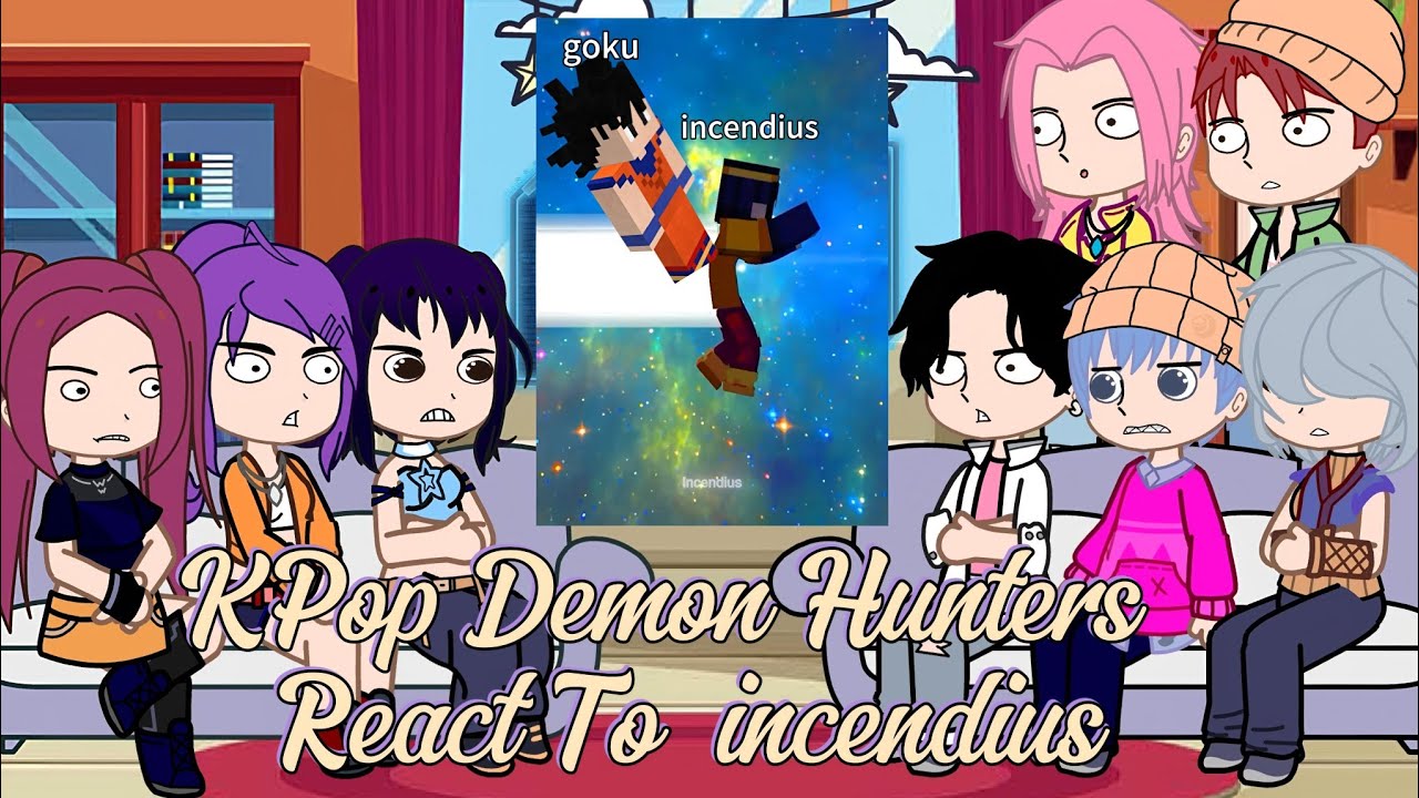 KPop Demon Hunters React To Incendius || Minecraft || Gacha React