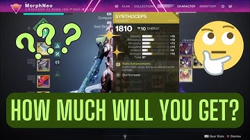 What will you get from dismantling a fully Masterworked exotic armor piece - Destiny 2