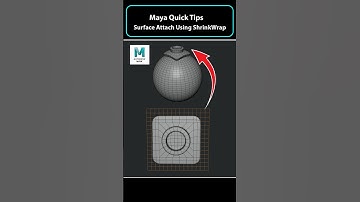 Noob vs Pro Artist: Surface Attach Using Shrink wrap in Maya #mayatutorial  #modelingtips #shorts