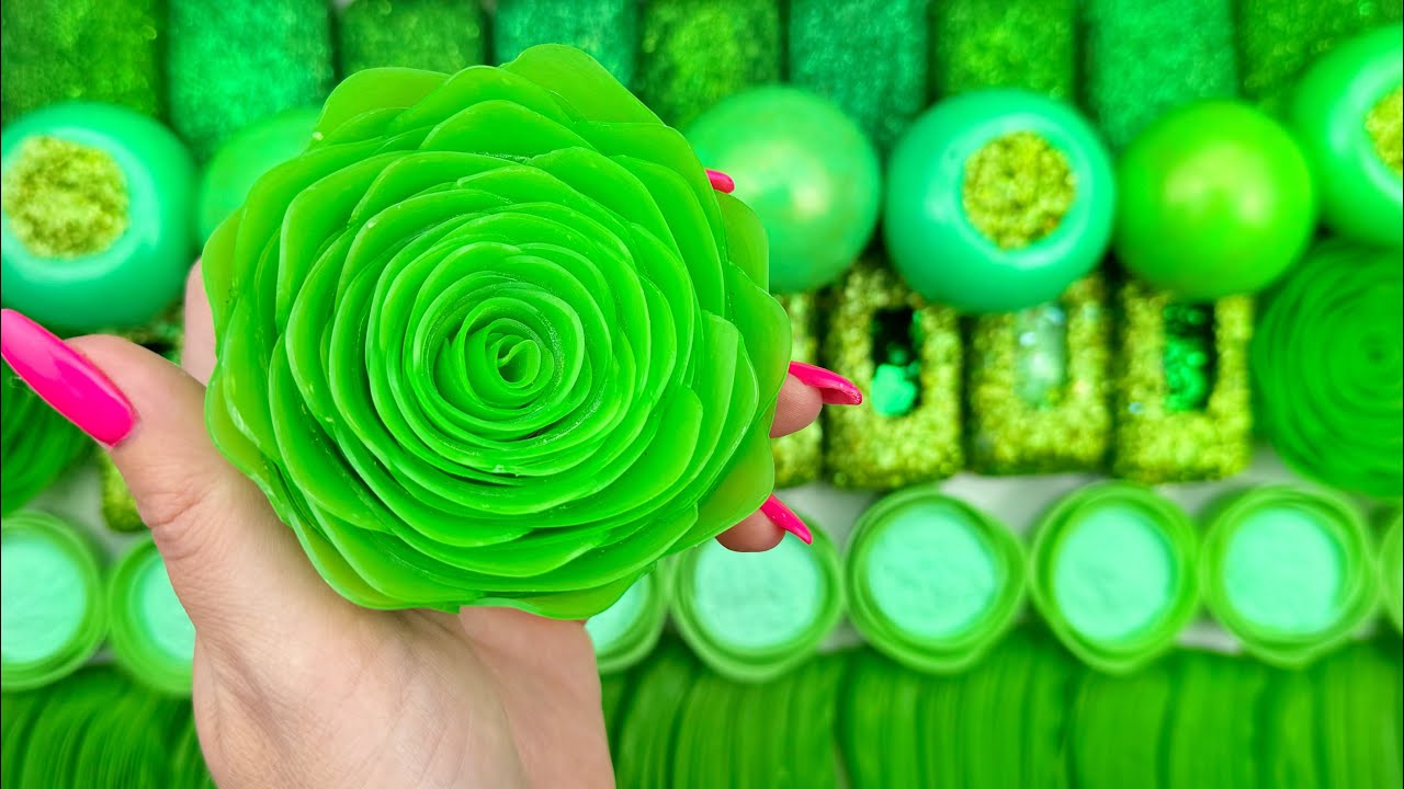 Soap boxes with glitter&starch★Clay cracking★Cutting soap cubes ★4K★