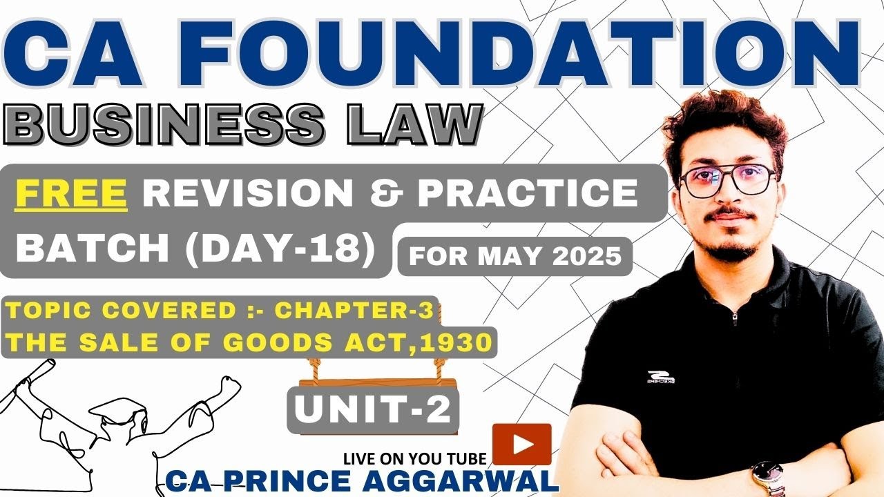 REVISION & PRACTICE BATCH | CA FOUNDATION | BUSINESS LAW | UNIT - 2 ...