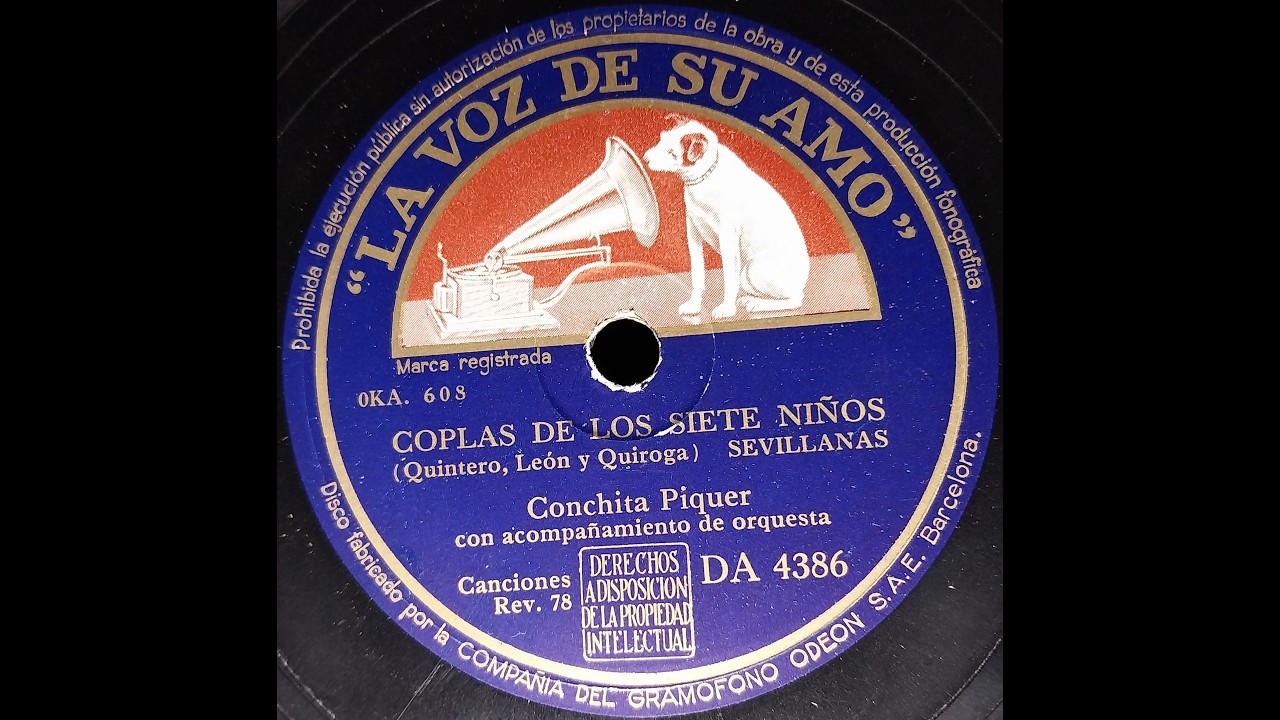 COPLAS DE LOS SIETE NIÑOS - Sevillanes - Conchita Piquer