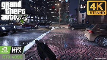 GTA 5 With Photorealistic Graphics Mod On RTX 4090 4K Ray Tracing