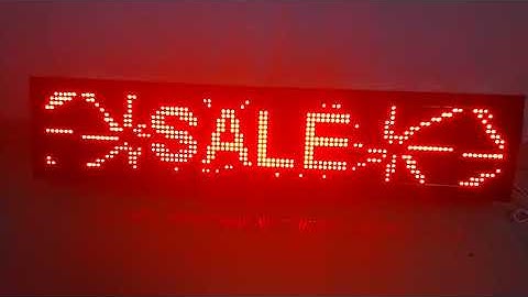 LED Scrolling Board | LED Scrolling Display Board for Business - Red Message | Scrolling Message