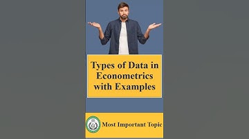 Types of Data in Econometrics with Examples |  Time Series, Panel, Pooled #econometrics #economics