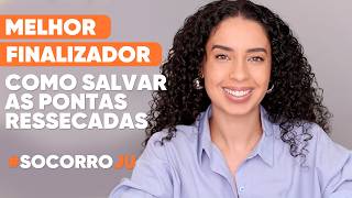 O MELHOR FINALIZADOR PARA CABELO CACHEADO! Como salvar pontas ressecadas | Socorro Ju