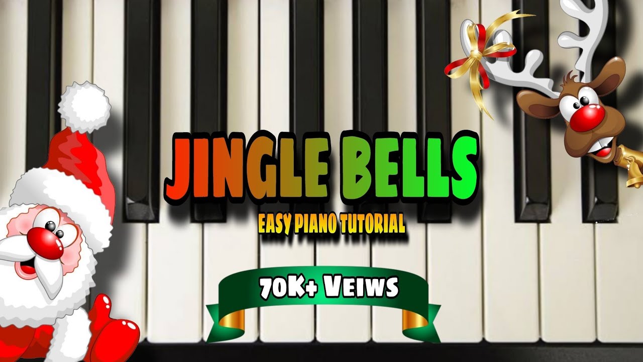 Jingle Bells 🔔 Easy Piano Tutorial _Cristmas Song on Piano _ For