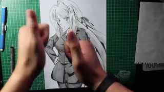 Drawing Rossweisse From High School DxD HD screenshot 4