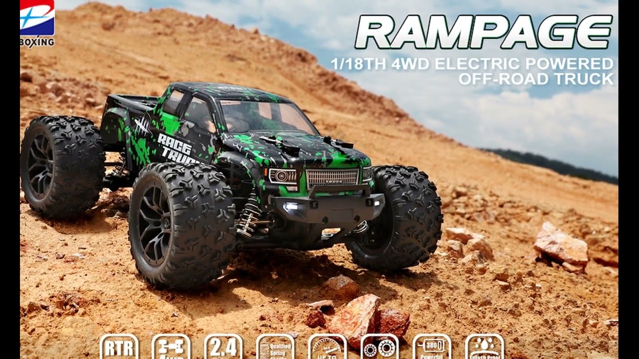HAIBOXING RAMPAGE 1:18 RC Monster Truck - 4X4 Waterproof Off Road RC Truck  