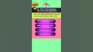 MCQ Python with Answer and Explanation #interview #education #exam #python #viralvideo