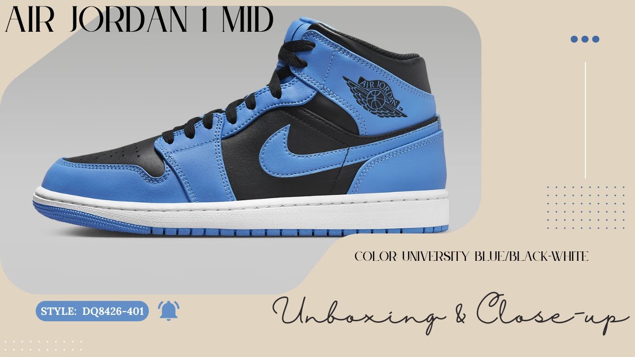 Air Jordan 1 Mid University Blue DQ8426-401