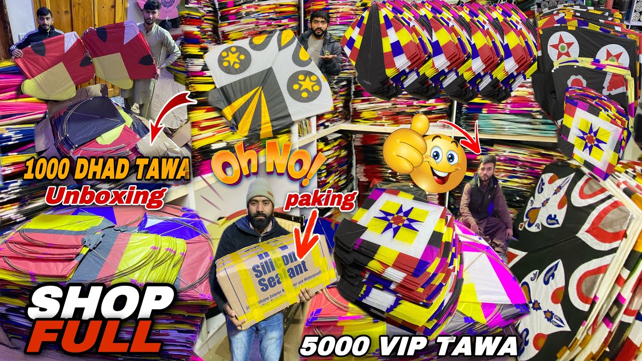 UNBOXING thousands of vip fancy kites *OH NO😱*Paking manja charki for