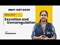 MHT-CET 1 Shot | Excretion & Osmoregulation | BIOLOGY | VK Madam | Sir Einstein Academy Satara | SEA