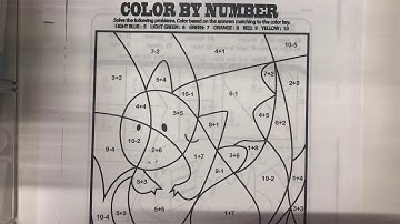 Addition and Subtraction Color by Number
