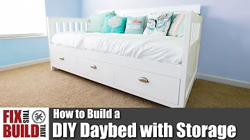 DIY Daybed with Storage Drawers | How to Woodworking Projects