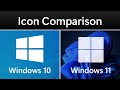 Windows 11 Icons vs Windows 10 Icons!