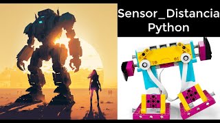 sensor de distancia Lego Spike Python