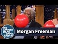 Morgan Freeman Chats with Jimmy While Sucking Helium