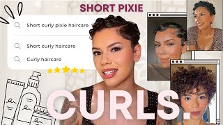 THESE are the products you want for your curly pixie with STYLING TIPS | 3A 3B SHORT CURLY HAIR