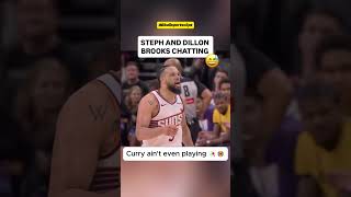 Dillon Brooks trash talking Steph Curry 😭💀 #warriors #curry #nba