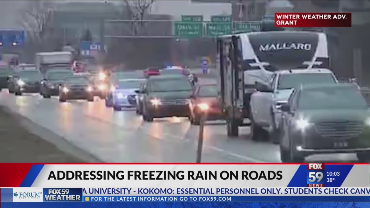 Road crews preparing for icy road conditions - YouTube