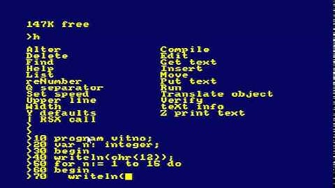 HiSoft Pascal - Amstrad CPC-464