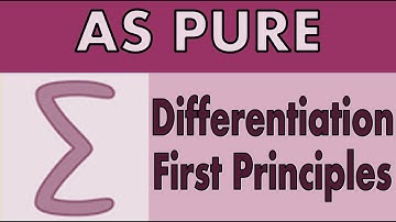 AS Pure Maths - Differentiation from First principles