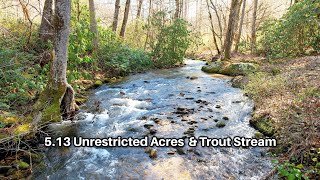 95 Cals Cove Rd, Franklin, NC 28734 -  5.13 Acres of Unrestricted Creekfront Land - $129,900