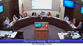 October 14, 2019 - City Council Meeting