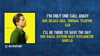 Charlie Puth  One Call Away  S  Terjemahan Indonesia