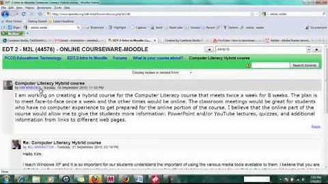 How to post to the discussion forum in Moodle.mp4