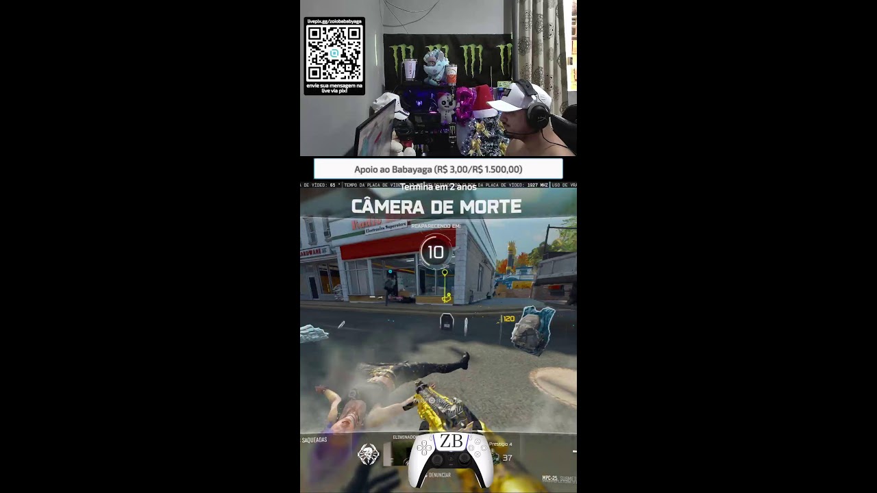 🔥 “ 🔴WARZONE AO VIVO - LOADOUTS OP + PIX NA LIVE”🎮🎥 (Portrait)