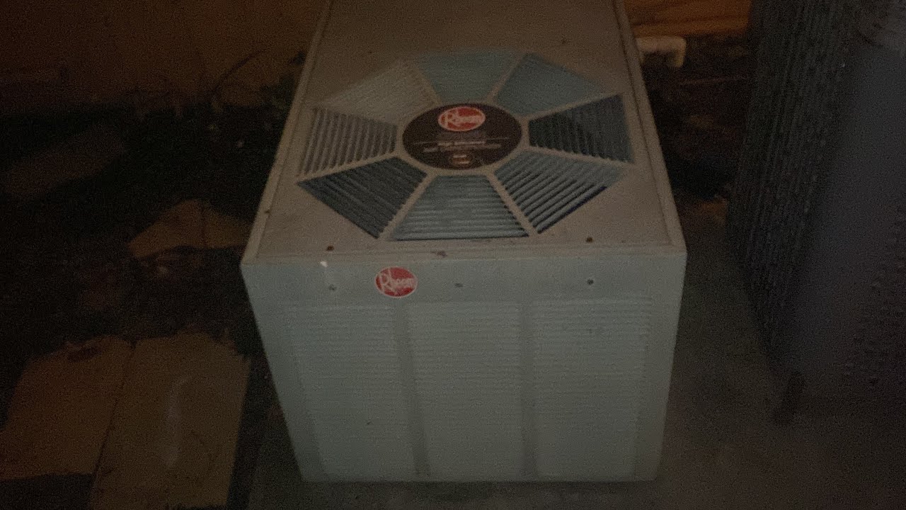 2001 Rheem Classic 2.5Ton Central Air conditioner Starting Up YouTube