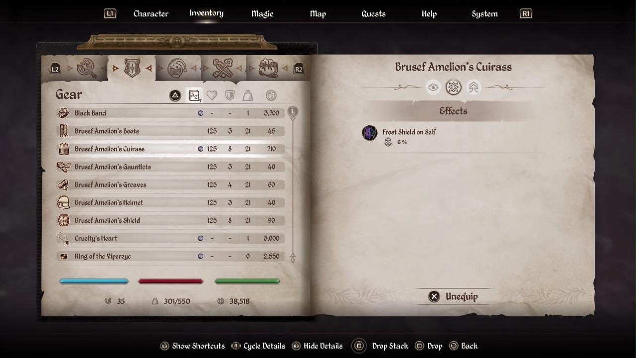 The Elder Scrolls IV: Oblivion Remastered Brusef Amelion's Armor set and Sword showcase