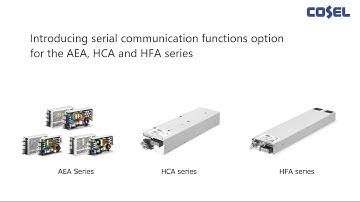 Introducing serial communication functions option for the AEA, HCA and HFA series