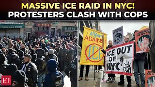 ICE vs protesters: Several arrested as New Yorkers clash with federal agents in Manhattan